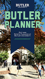 Image of Butler University's planned giving newsletter, Butler Planner